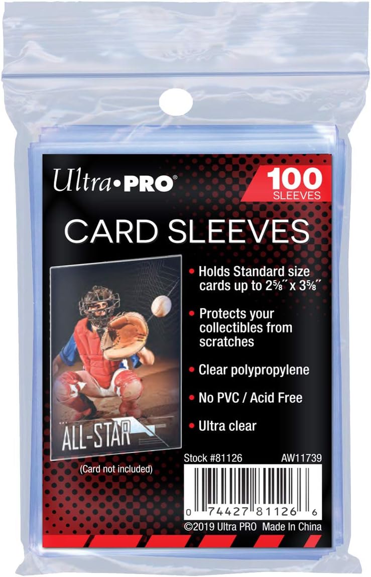 Ultra Pro - 2.5" x 3.5" Soft Card Sleeves (100 Pack)