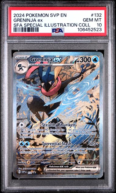 PSA 10 (Seq Set) - Greninja ex #132 & Kingdra ex #131 Shrouded Fable - Pokémon