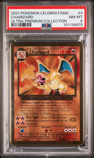 PSA 8 - Charizard #4 Celebrations - Pokémon
