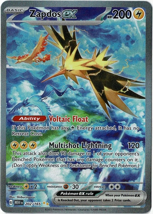 Zapdos ex #202/165 SV 151 - Pokémon