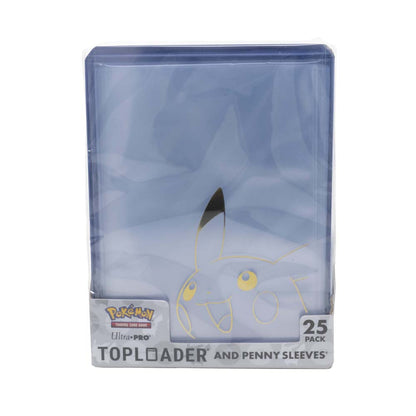 Ultra Pro - Pikachu TOPLOADER® and PENNY SLEEVES® Combo Pack 25per Pack *PRE-ORDER*