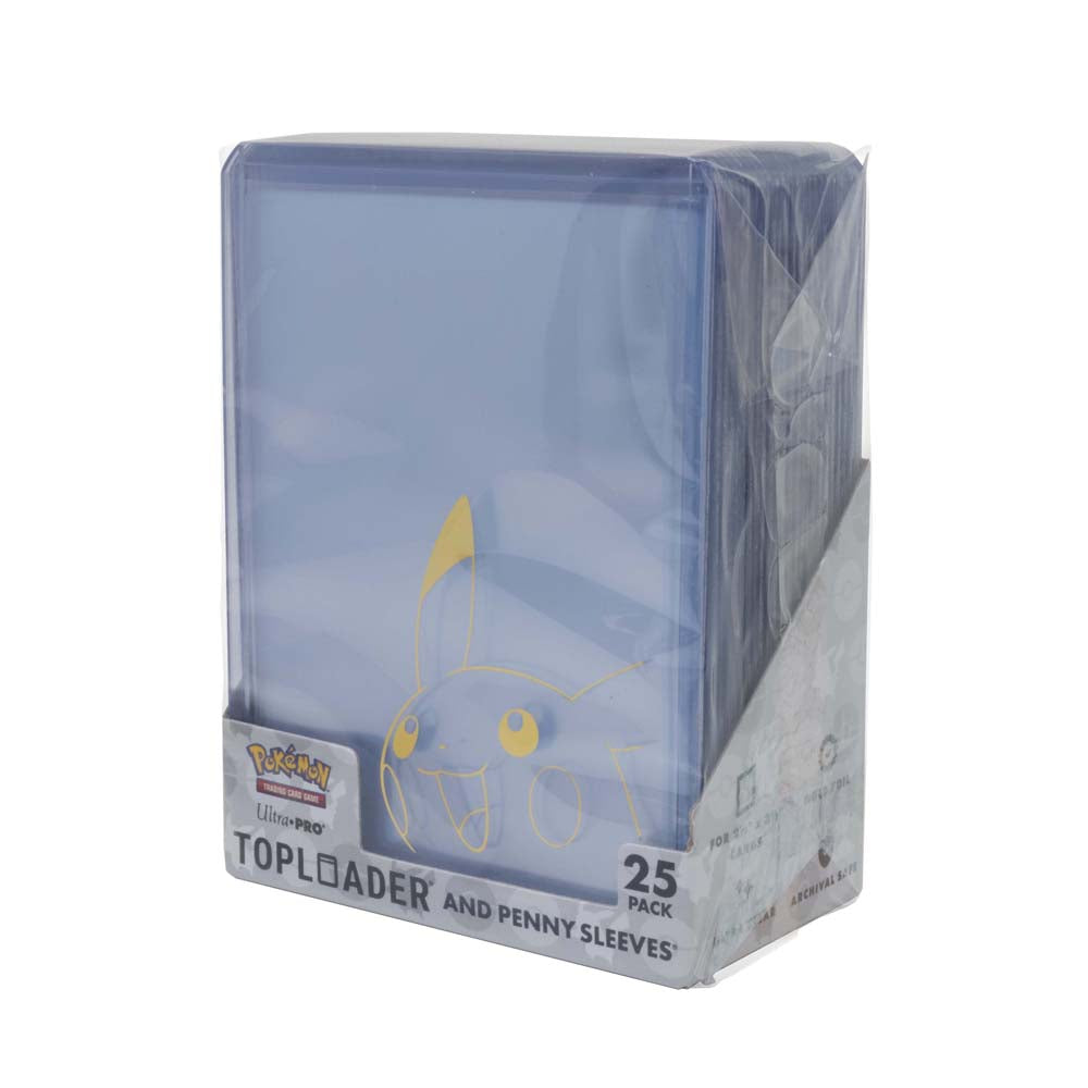 Ultra Pro - Pikachu TOPLOADER® and PENNY SLEEVES® Combo Pack 25per Pack *PRE-ORDER*