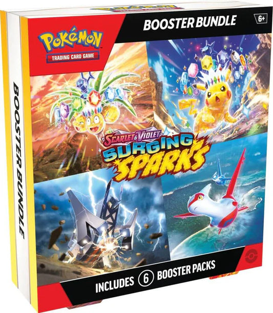 POKÉMON TCG: Scarlet & Violet - Surging Sparks Booster Bundle (6 Packs)