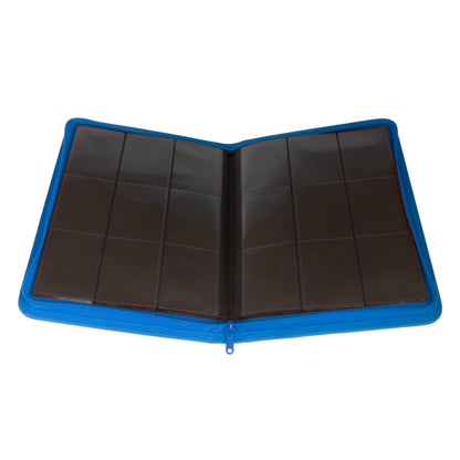 Palms Off Gaming - 9 Pocket Zip Trading Card Binder - BLUE