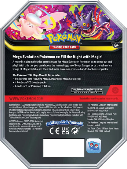 POKÉMON TCG: Mega Moonlit Tin - Assorted