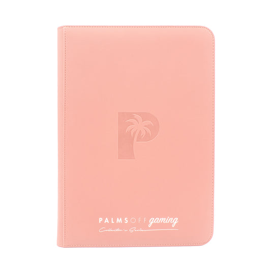 Palms Off Gaming - Top Loader Zip Binder - Clear (PINK)