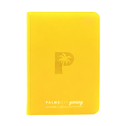 Palms Off Gaming - Top Loader Zip Binder - Clear (YELLOW)
