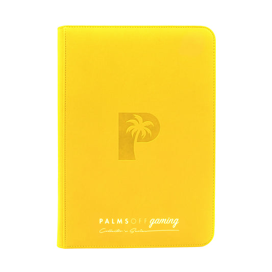 Palms Off Gaming - Top Loader Zip Binder - Clear (YELLOW)
